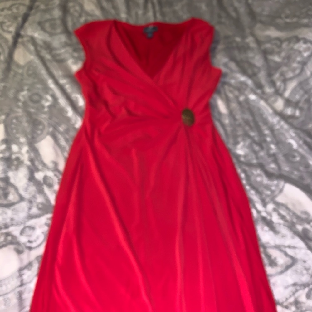 American living by Ralph Lauren red cocktail dress